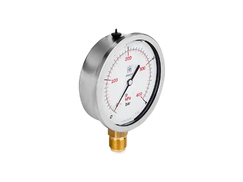 Nowość Manometr glicerynowy DN100 radialny 1/2” (0-4)bar M100RL1/2(0-4)