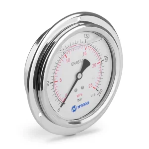 Manometr glicerynowy DN100 tablicowy centryczny 1/2” (0-250)bar M100TABL1/2(0-250)H HYDRO Szybka wysyłka