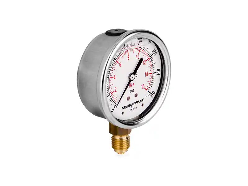 Manometr glicerynowy DN63 radialny 1/4” (0-160)bar M63RL1/4(0-160) Premium