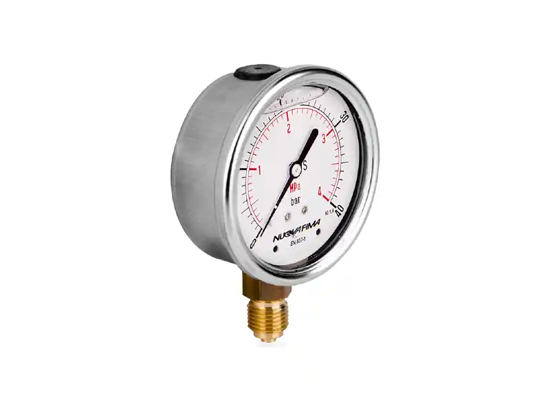 Manometr glicerynowy DN63 radialny 1/4” (0-40)bar M63RL1/4(0-40) Najlepsza cena