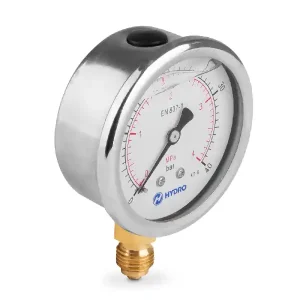 Manometr glicerynowy DN63 radialny 1/4” (0-40)bar M63RL1/4(0-40)H HYDRO Darmowa dostawa