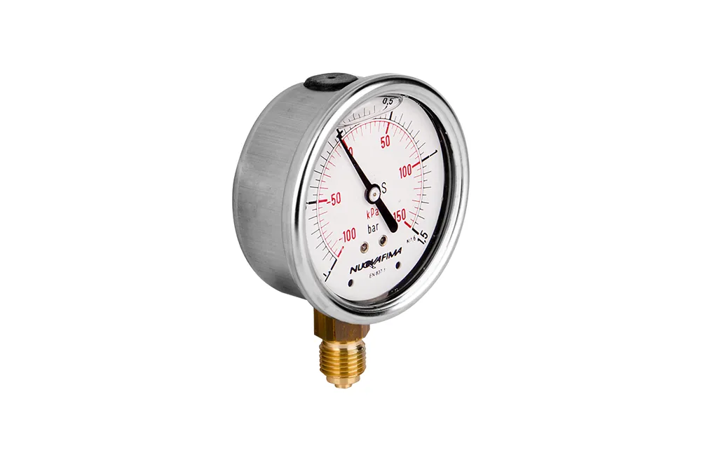 Oferta Manometr glicerynowy DN63 radialny Vacuometr 1/4” (-1-+1,5)bar VM63RL1/4(-1-+1,5)