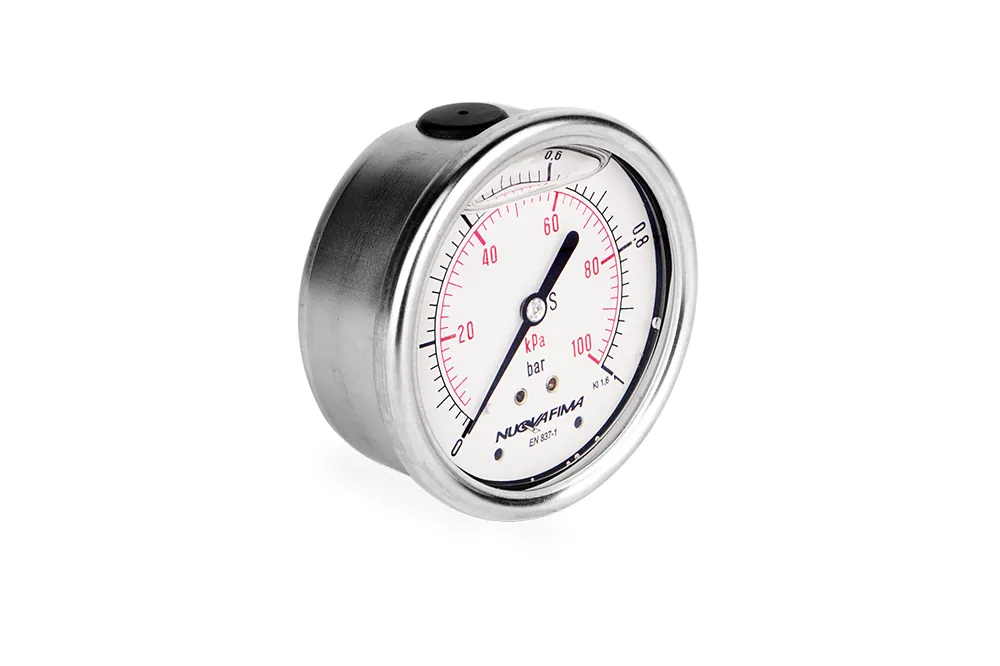 Wyjątkowa oferta Manometr glicerynowy DN63 tylny 1/4” (0-1)bar M63TL1/4(0-1)