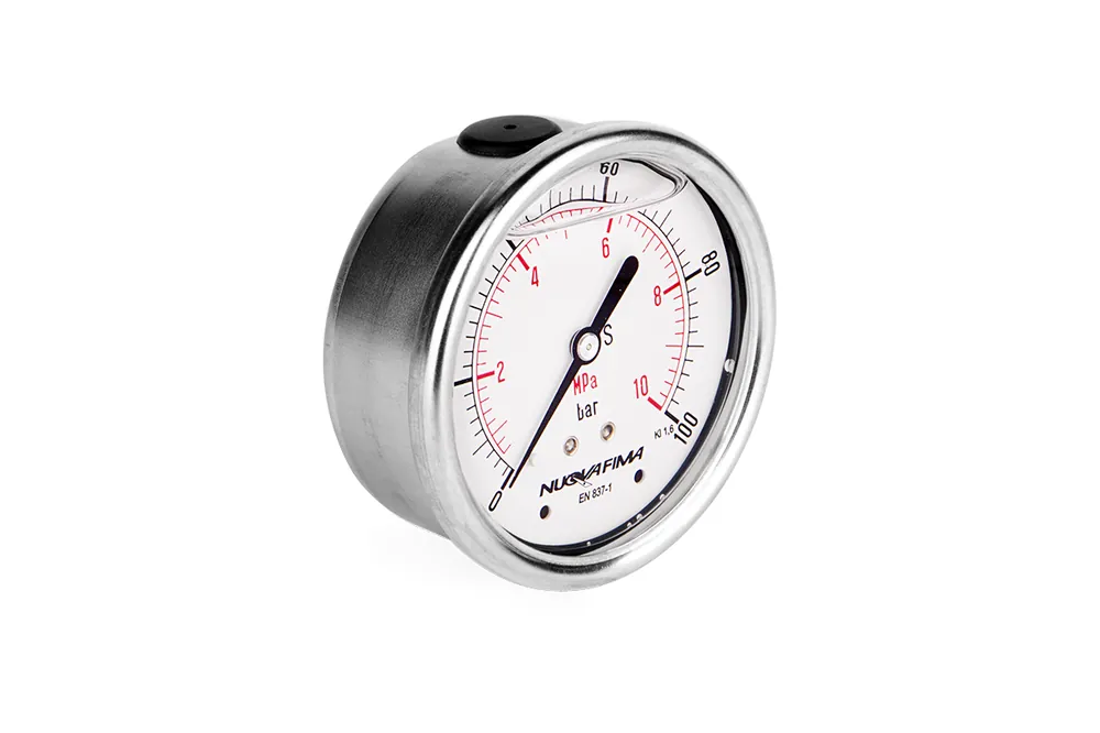 Manometr glicerynowy DN63 tylny 1/4” (0-100)bar M63TL1/4(0-100) Nowy