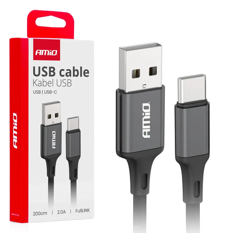 Cena promocyjna Kabel do ładowania USB-A - USB-C 2A 200cm FullLINK AMIO-03900