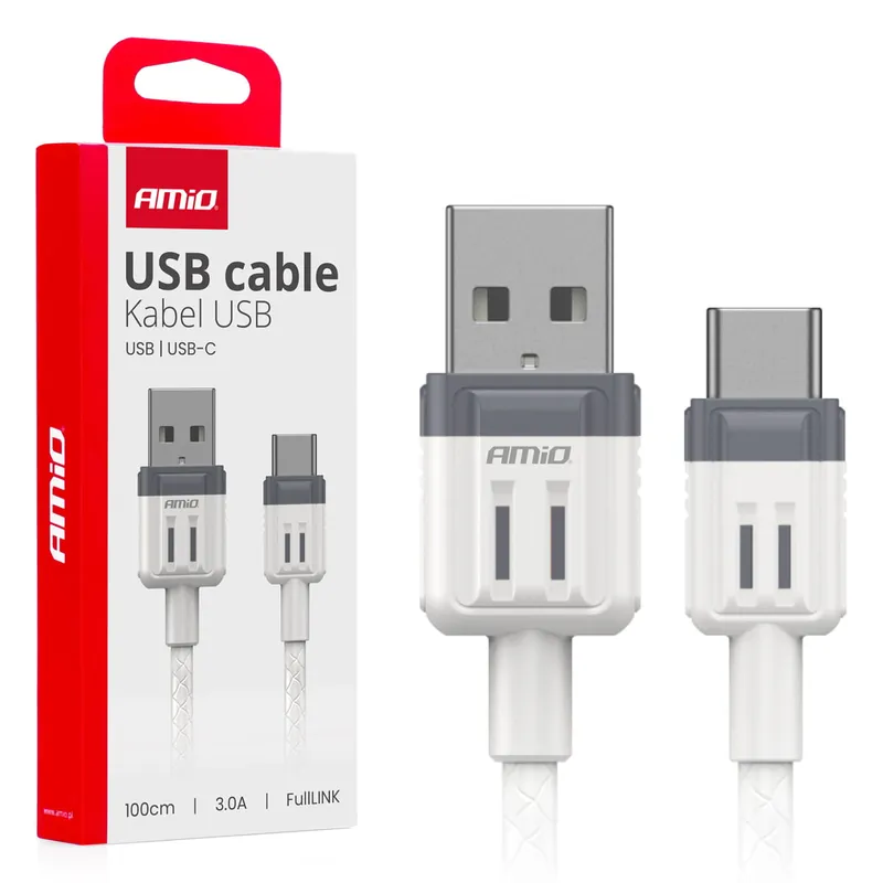 Kabel do ładowania USB-A - USB-C 3A 100cm FullLINK AMIO-03905 Kup teraz