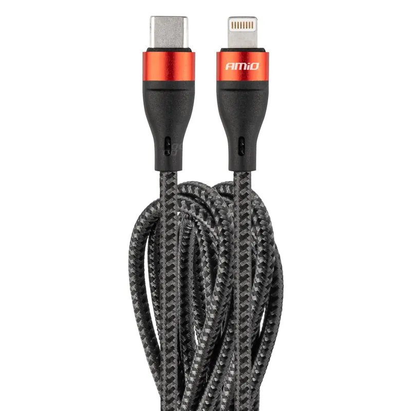Zamów dziś Kabel UC-19 USB-C + Lightning iphone 200 cm FullLINK AMIO-02931