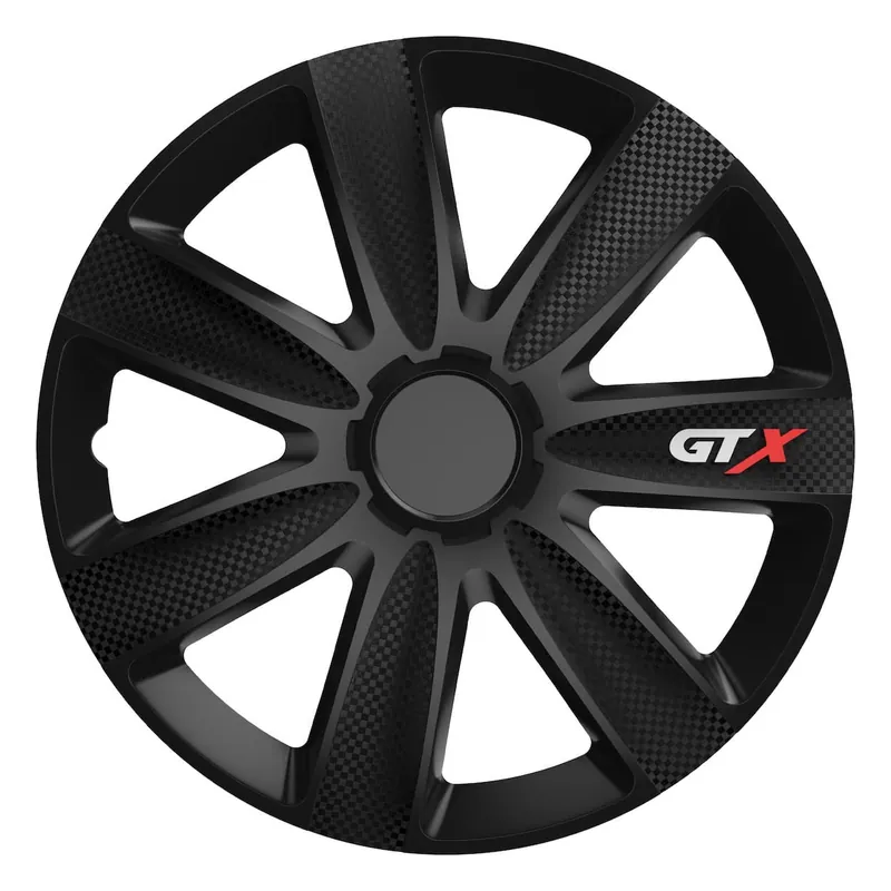 Dostępne od ręki Kołpak samochodowy carbon czarny GTX 15" cali