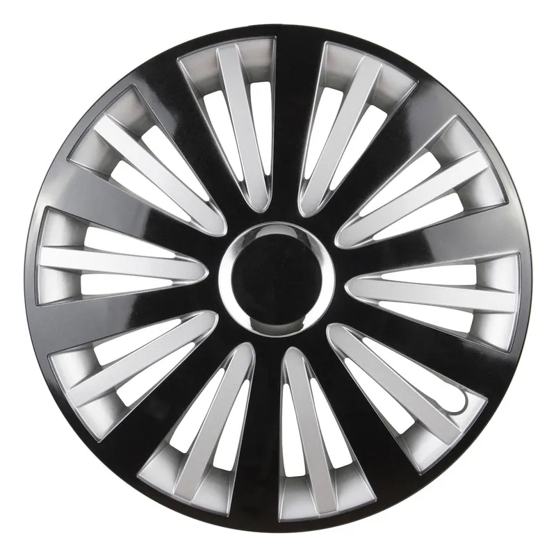 Bezpieczne zakupy Kołpak samochodowy Falcon 15" cali czarno-srebrny