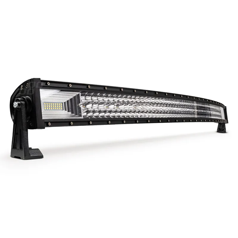 Hit sprzedaży Lampa robocza panelowa LED BAR zakrzywiona AWL47 729W 130cm 58320lm 12V 24V AMIO-03258