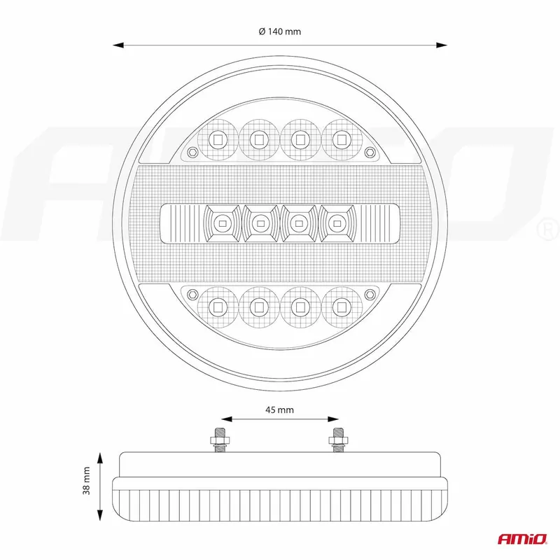 Promocja Lampa tylna zespolona LED RCL-07-LR dynamiczna lewa prawa AMIO-02372