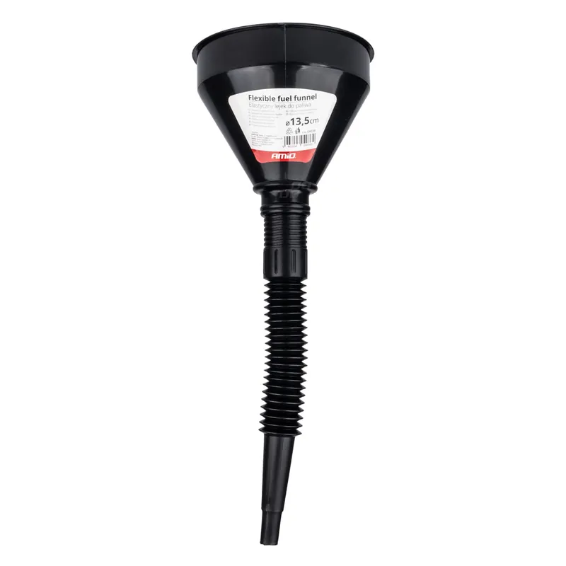 Kup teraz Lejek elastyczny czarny uniwersalny z sitkiem do paliwa cieczy wody 13,5 cm AMIO-04036