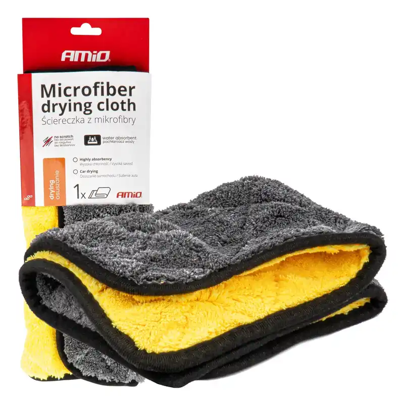 Oferta limitowana Mikrofibra ręcznik do osuszania samochodu 40x30 cm 800g AMIO-03980