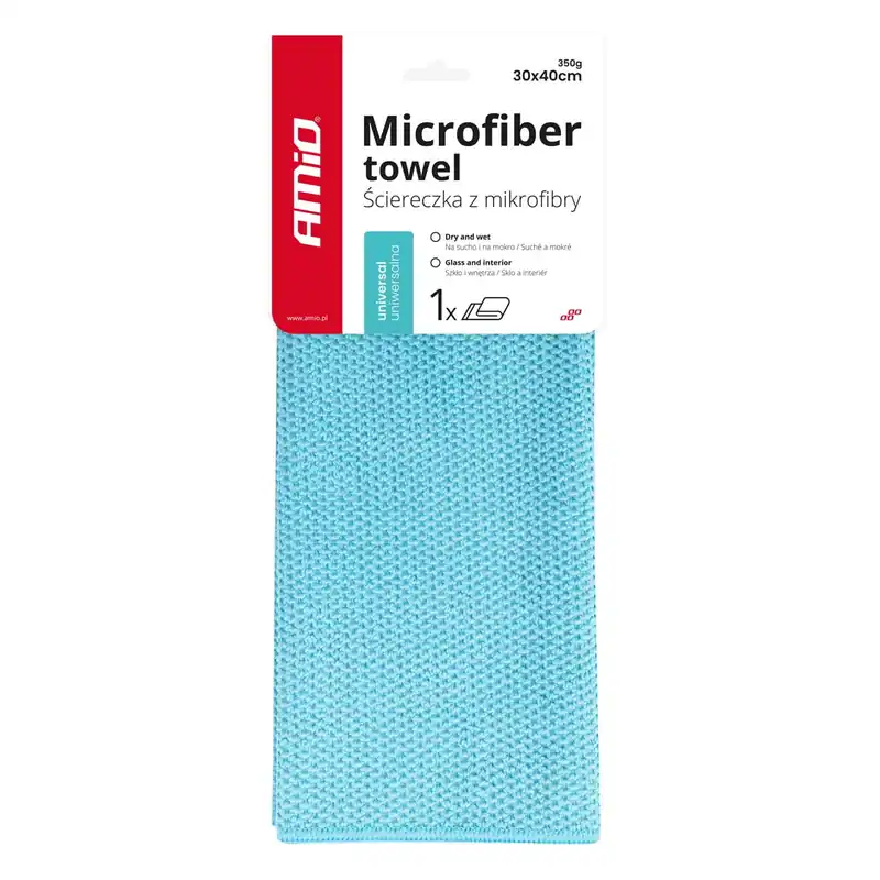 Mikrofibra ściereczka uniwersalna na sucho i mokro 30x40 cm 350g AMIO-03736 Okazja