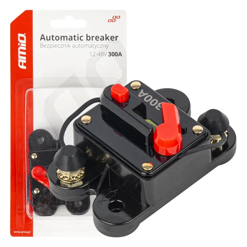 Samochodowy bezpiecznik automatyczny 300A 12V 24V 48V AMIO-03832 Okazja