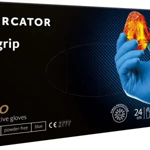 Darmowy zwrot Rękawice nitrylowe niebieskie Mercator GoGrip Blue 50 sztuk rozmiar S
