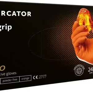 Cena promocyjna Rękawice nitrylowe pomarańczowe Mercator GoGrip Orange 50 sztuk rozmiar M