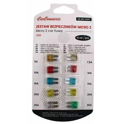 Zniżka Bezpieczniki micro 2 micro2 5-25A 10szt
