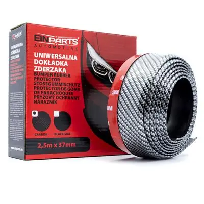 Dostępne od ręki Dokładka zderzaka gumowa carbon 250x5cm