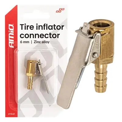 Tani Adapter pompowania szybkozłącze 6mm cynk