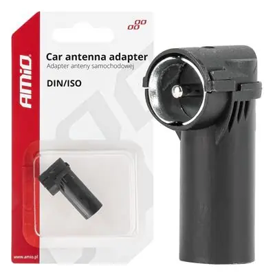Adapter antenowy redukcja wtyk DIN ISO kątowy AMIO Bezpieczna płatność