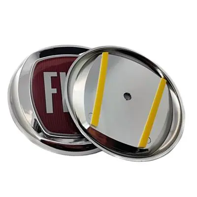 Promocja Emblemat logo znaczek Fiat 120mm czerwony