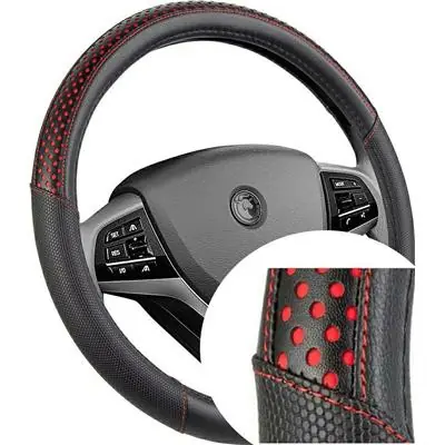 Okazja Pokrowiec na kierownicę 37-39.5cm Luxury czar-czer