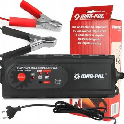 Darmowy zwrot Prostownik impulsowy 6V 12V 3.8A 4-120Ah