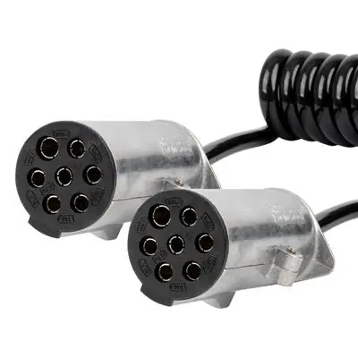 Zamów dziś Przewód spiralny naczepy TIR 2x 7 PIN typ N 5m 24V