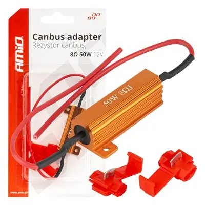 Rezystor CANBUS opornik do żarówek LED 8ohm 50W Hit cenowy