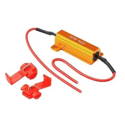 Rezystor filtr LED canbus 50W 6ohm + konektory Hit sprzedaży