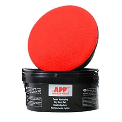 Kup online Puder kontrolny zestaw z aplikatorem czarny 100g