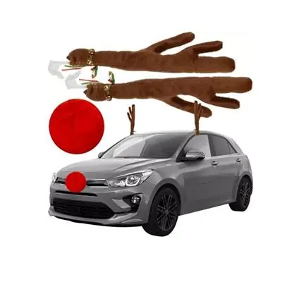 Oferta limitowana Rogi i nos renifera na samochód dekoracyjne 12x43c