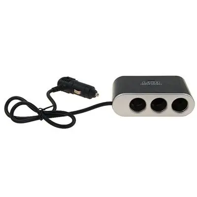 Hit sprzedaży Rozdzielacz zapalniczki 3 +USB 12V 24V 1A włącznik