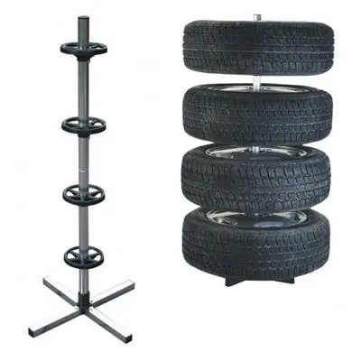Wyjątkowa oferta Stojak na koła felgi aluminiowy 100kg