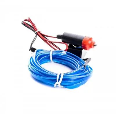 Wyprzedaż Światłowód pasek taśma Led niebieski blue 3m 24V