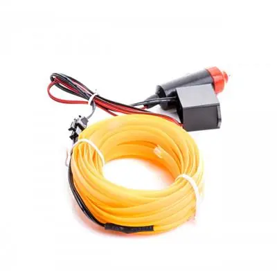 Okazja Światłowód pasek taśma Led żółty amber 5m 24V