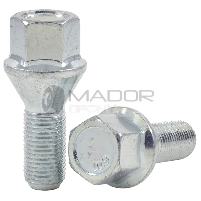 Bestseller Śruby do felg M12x1,5 24 mm stożek klucz 17