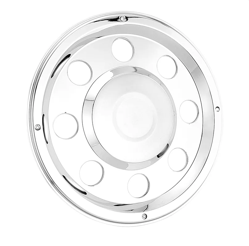 Cena promocyjna Kołpak na tylną felgę 19,5", stal nierdzewna, mocowany na pierscień, 8 otworów, Standard