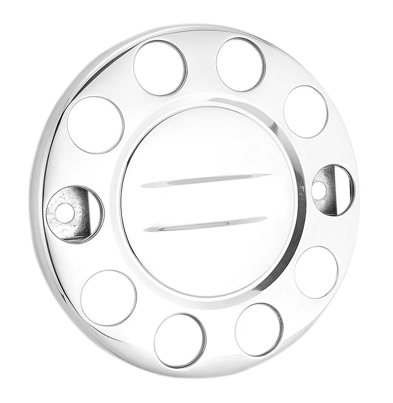 Osłona na felgę aluminiową 22,5", stal nierdzewna, zamknięty środek, mocowana na śruby, 10 otworów, PCD 335mm Ekspresowa dostawa