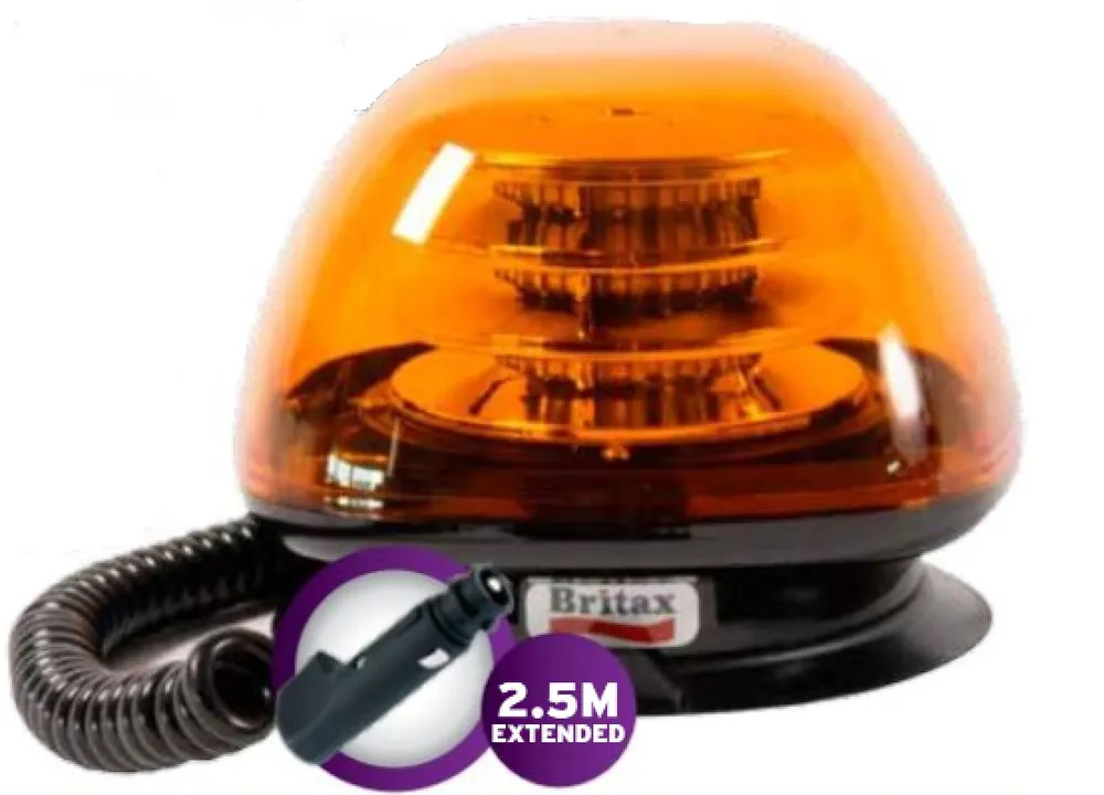 Ostatnie sztuki Światło ostrzegawcze LED (kogut) na magnes do 112 km/h 10-42V pomarańczowy klosz