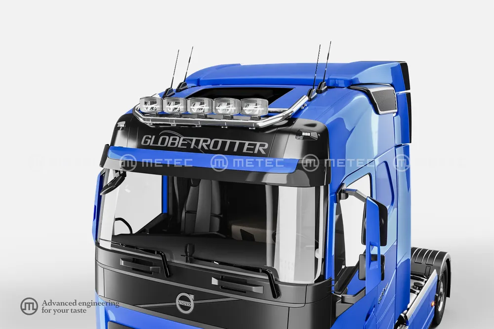 Promocja Rama dachowa, ´TOP´, z zaciskami i wiązką dla 5-ciu lamp Volvo FH4 i FH5 AERO 24- Globe & Globe XL, FMX 20- Globe, FM5 Globe