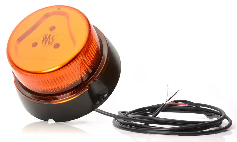Światło ostrzegawcze LED, na 3 śrubki, 10-32V pomarańczowy klosz 99 mm wysokości W112 Darmowa dostawa