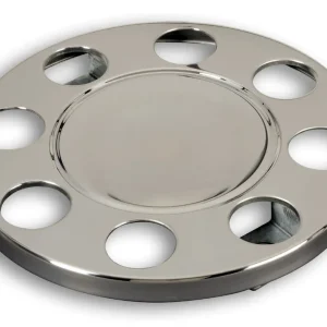 Wyjątkowa oferta Osłona na felgę 19,5", stal nierdzewna, zamknięty środek, mocowany na śruby, 8 otworów, PCD 275mm