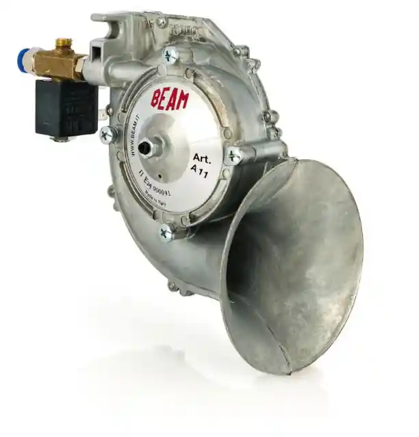 Premium Sygnał pneumatyczny podkabinowy z elektrozaworem 24V z hermetycznym złączem (stop aluminiowy)