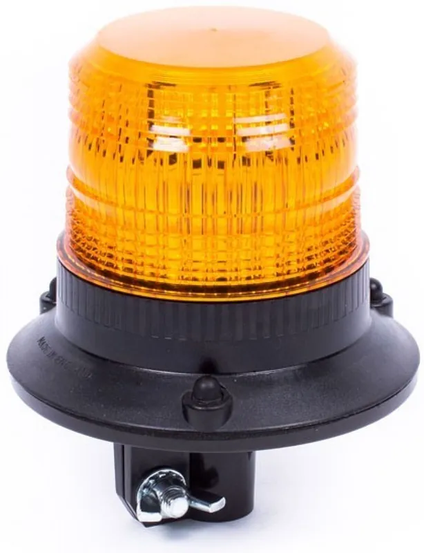 Tylko dziś Światło ostrzegawcze Delta LED (kogut) na trzpień, 12/24V sztywny trzon, pomarańczowy klosz