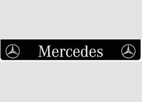 Szybka wysyłka Osłona przeciwbłotna/fartuch 2380x350mm "MERCEDES"biały napis