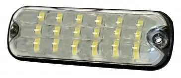 Lampa ostrzegawcza (stroboskop pomarańczowe światło LED) 12/24V,R10, R65, IP69, ADR Łatwy zwrot