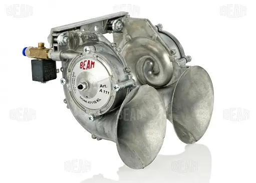 Podwójny sygnał pneumatyczny podkabinowy z elektrozaworami 12V (stop aluminiowy) Bezpieczne zakupy