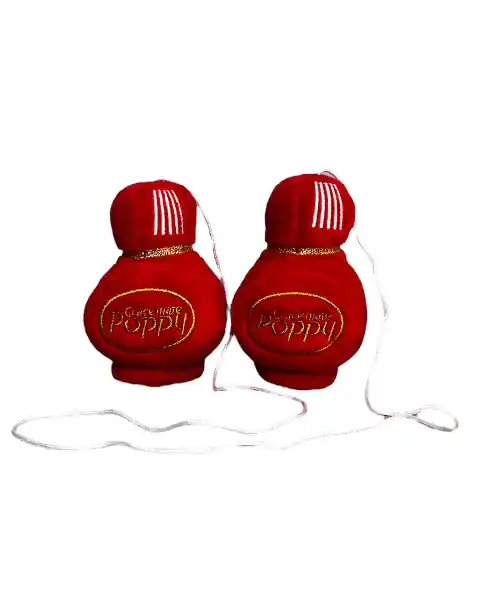 Pluszowa zawieszka Poppy 8 cm czerwona Obniżka ceny